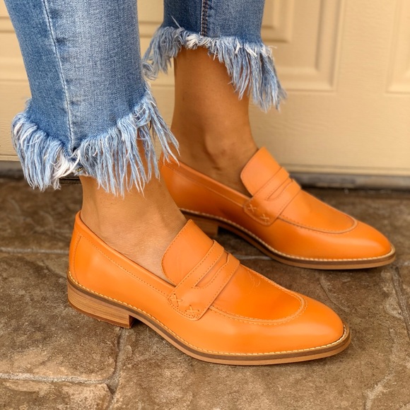 Crush Artisan Distressed Leather Boyfriend Loafers - Picture 2 of 7